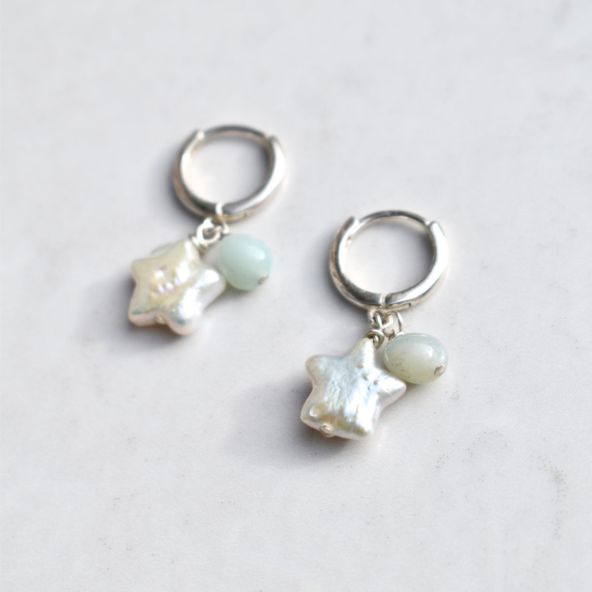 Lilly Star Pearl Earrings – Amazonite