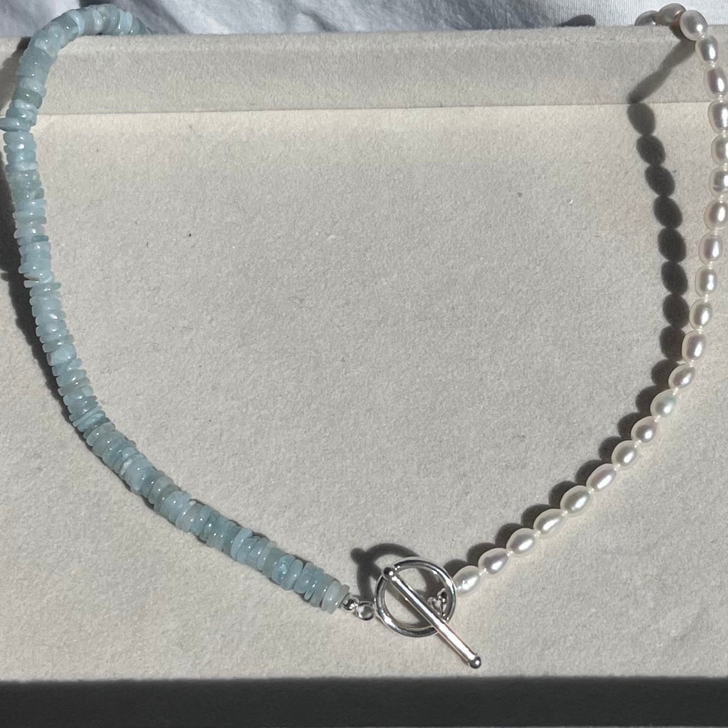 Bella Necklace – Aquamarine