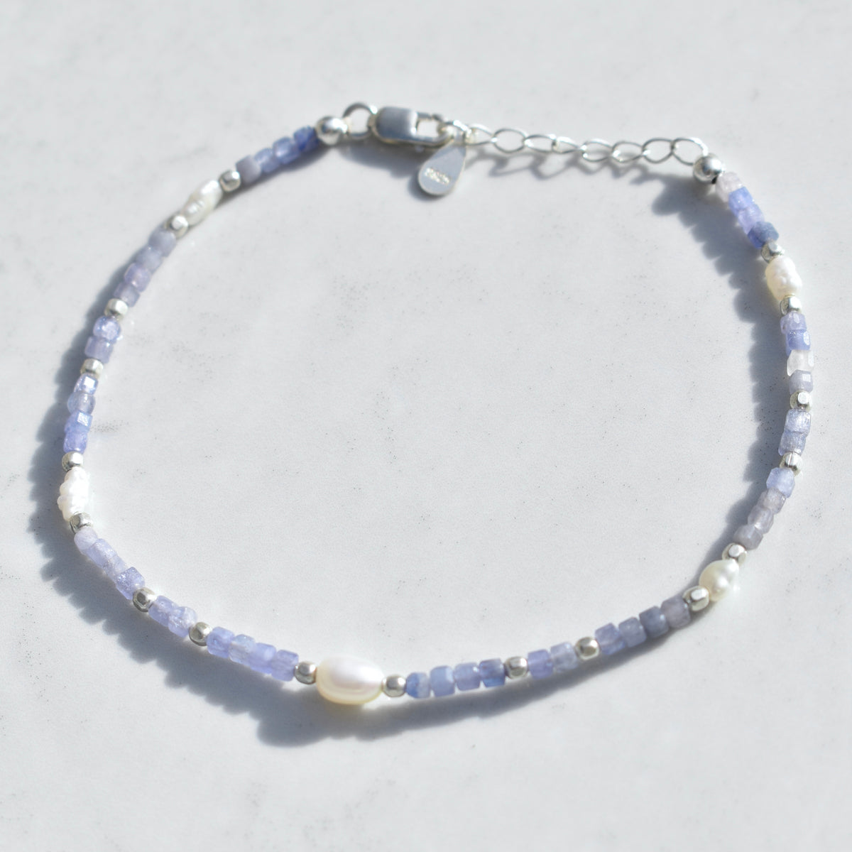 Ocean Blue Apatite Gemstone Bracelet
