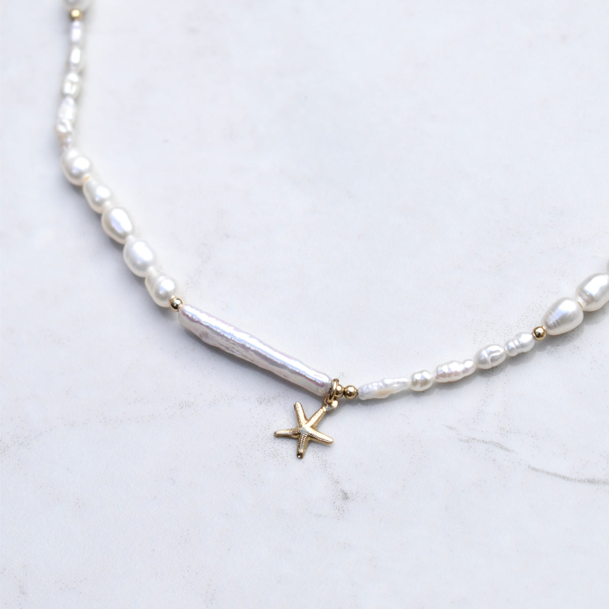 Asymmetrical Starfish Necklace