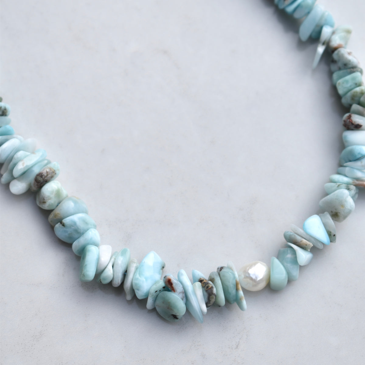Stephanie Necklace – Larimar