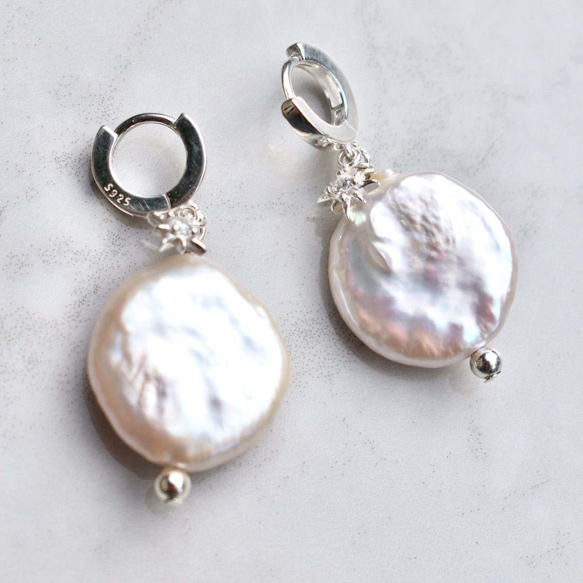 Victoria North Star Baroque Pearl Earrings