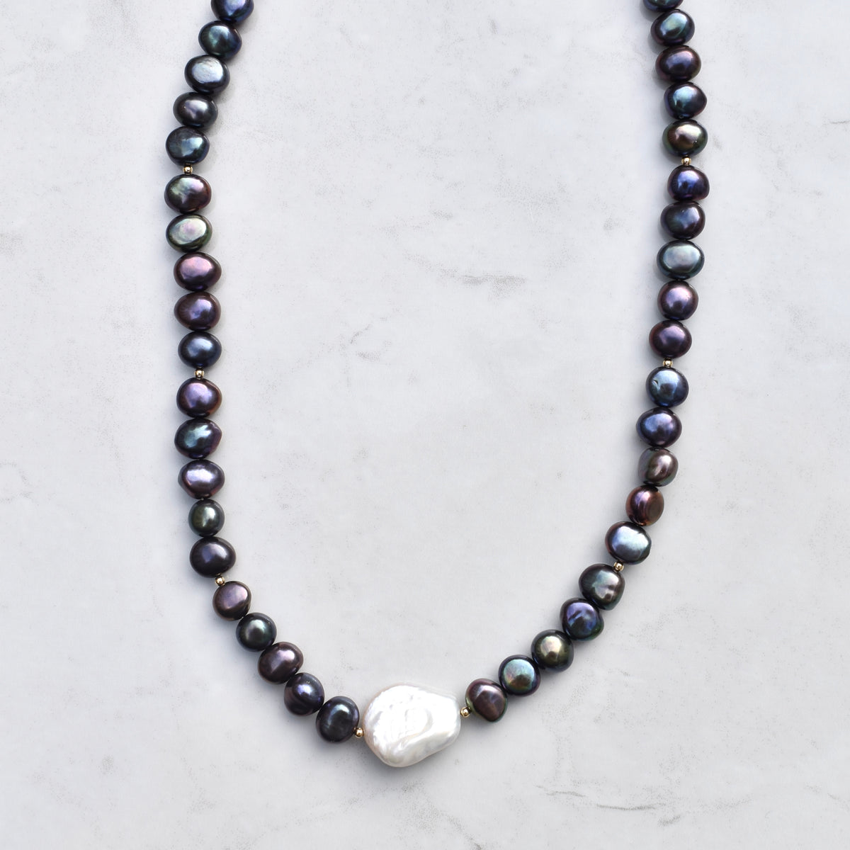 Peacock Pearl Necklace