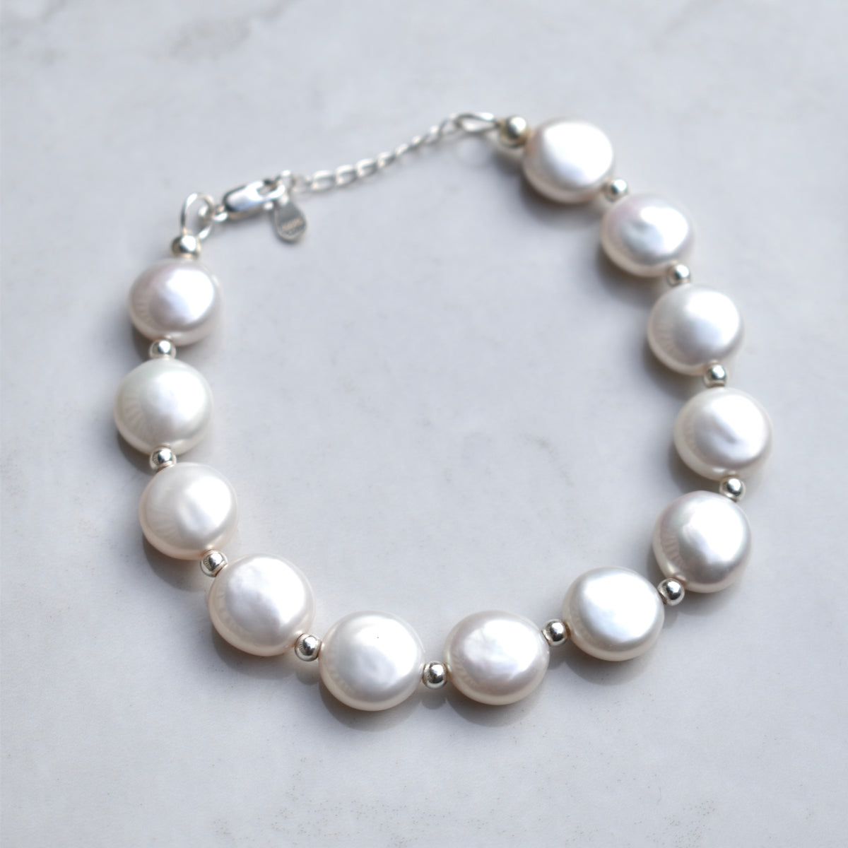Freshwater Coin Pearl Bracelet