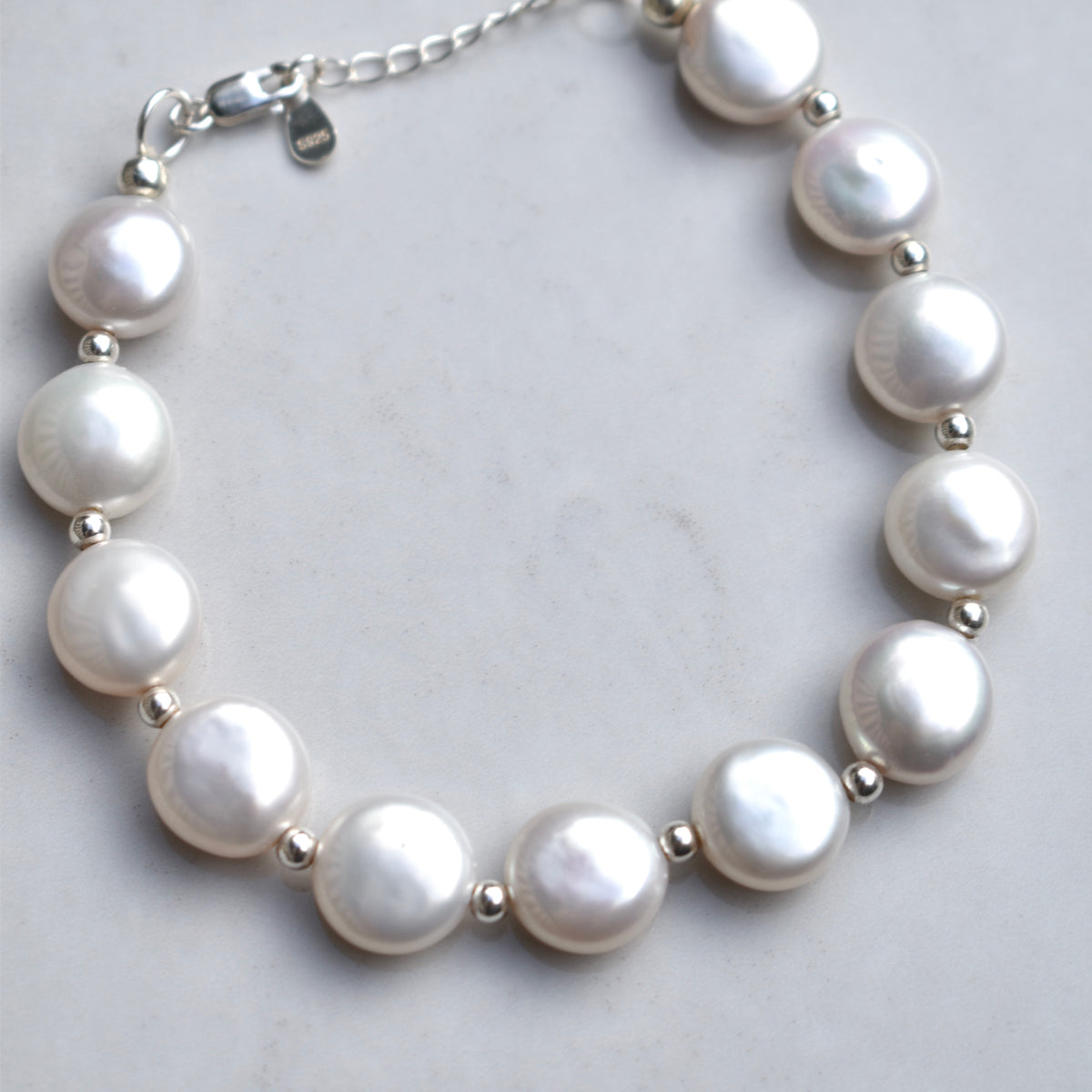 Freshwater Coin Pearl Bracelet