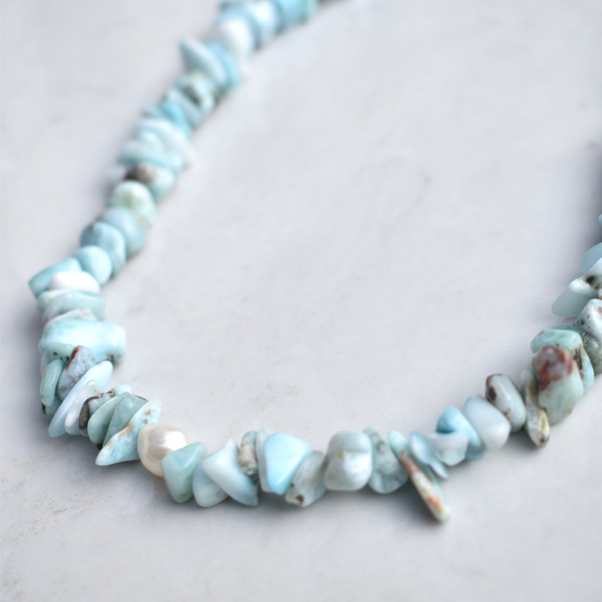 Stephanie Necklace – Larimar