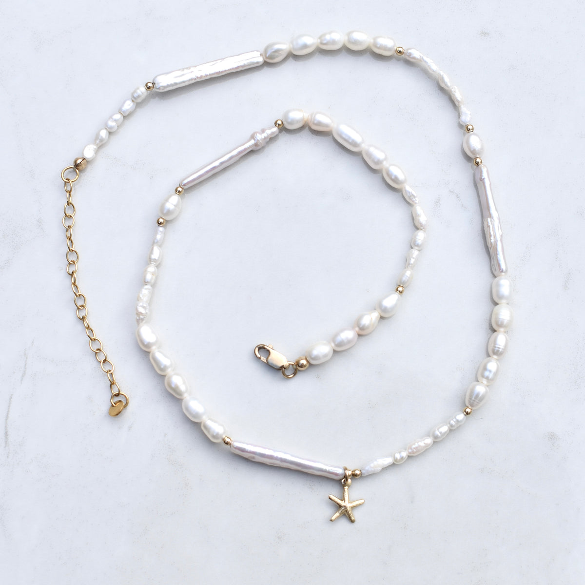 Asymmetrical Starfish Necklace