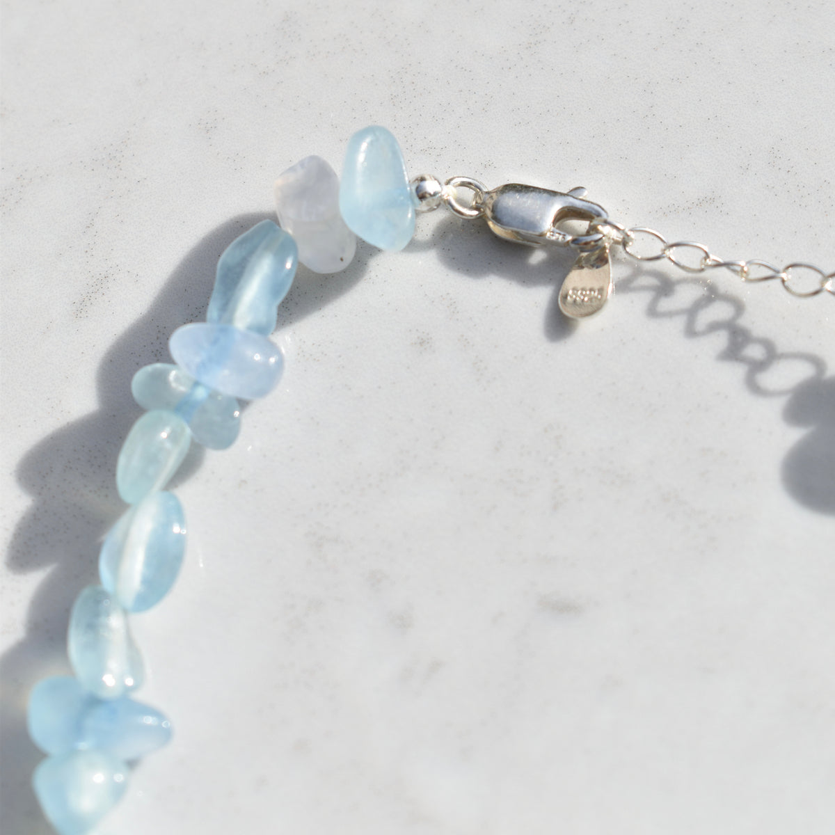 Shauna Bracelet Aquamarine and Baroque Pearl
