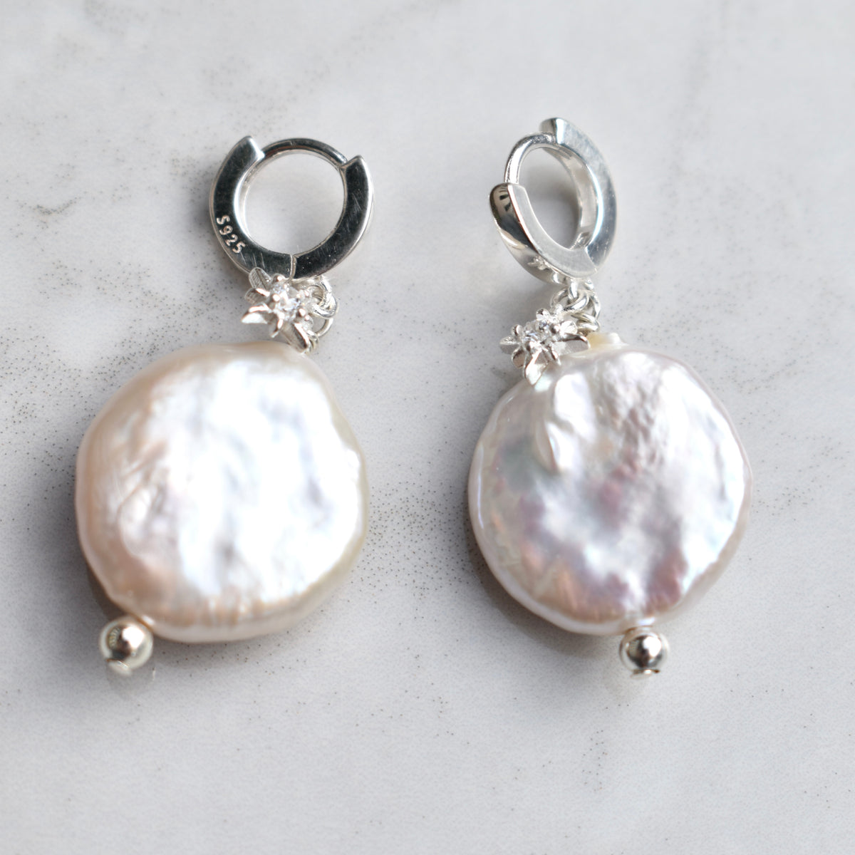 Victoria North Star Baroque Pearl Earrings