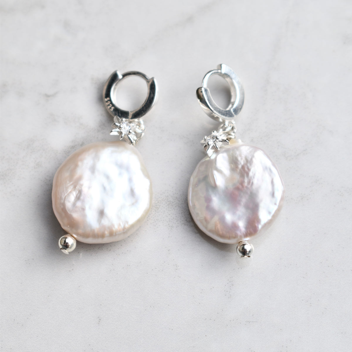 Victoria North Star Baroque Pearl Earrings
