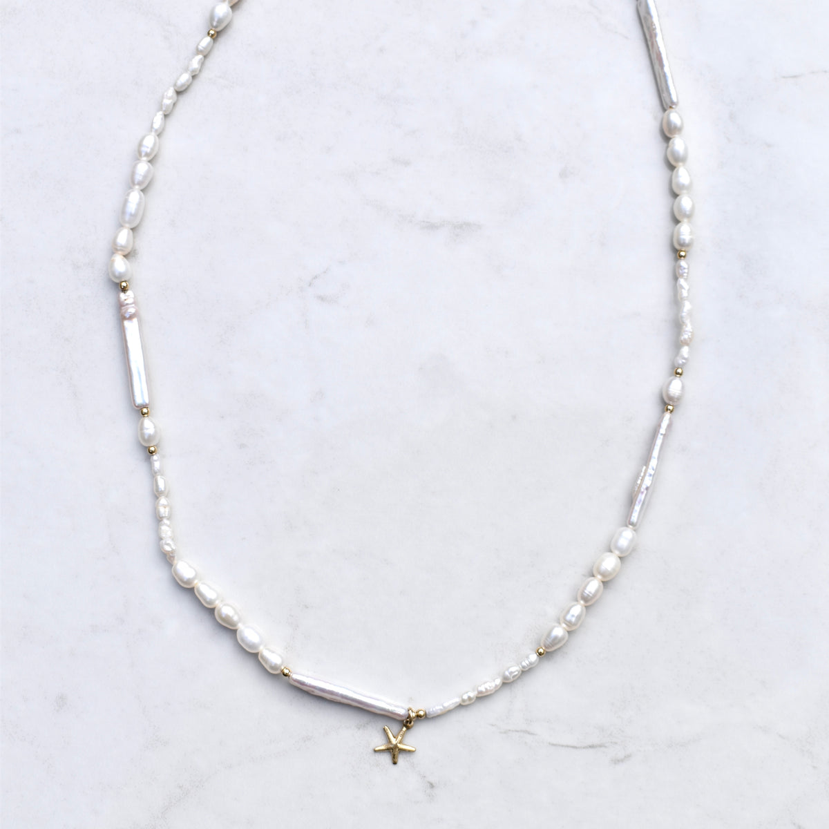 Asymmetrical Starfish Necklace