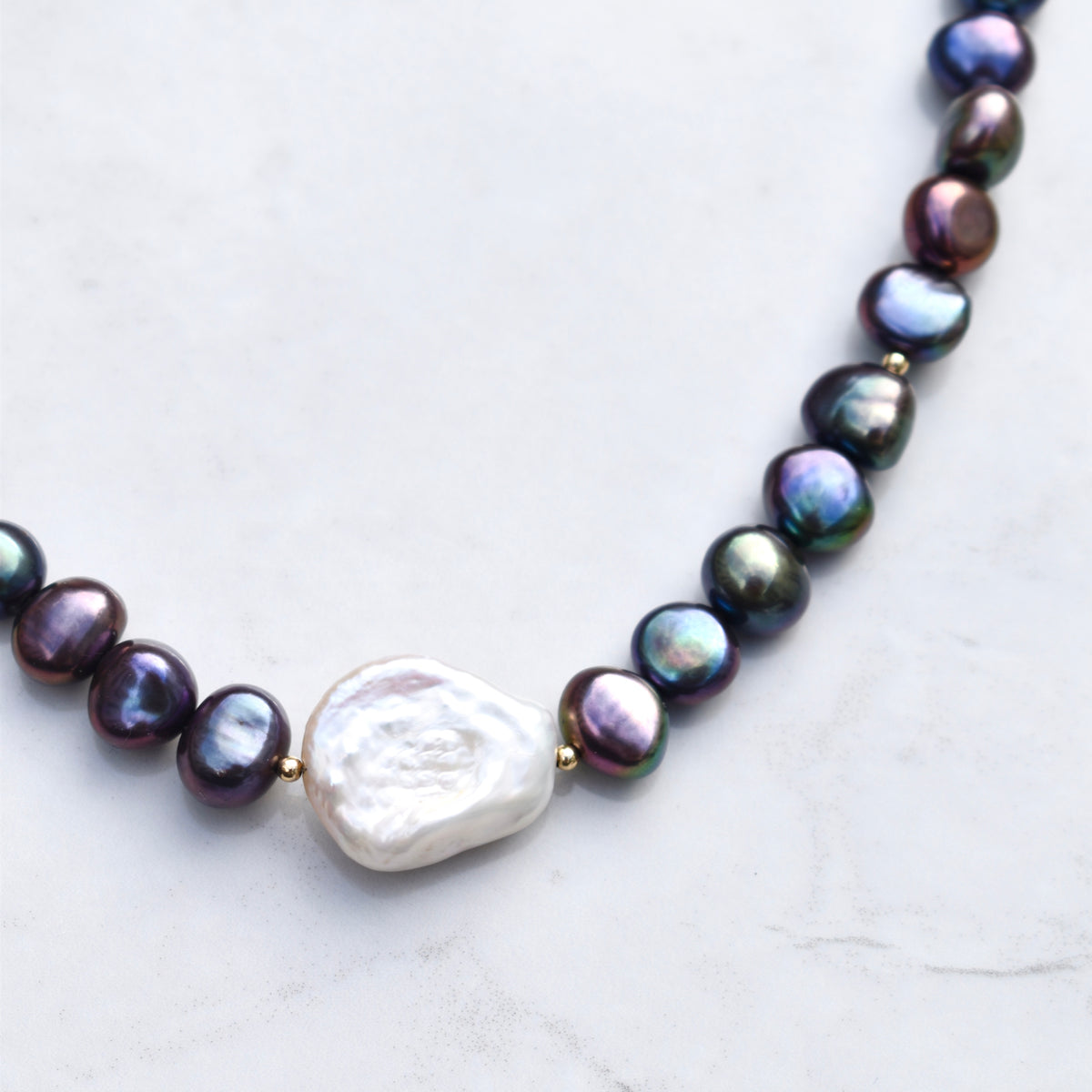 Peacock Pearl Necklace