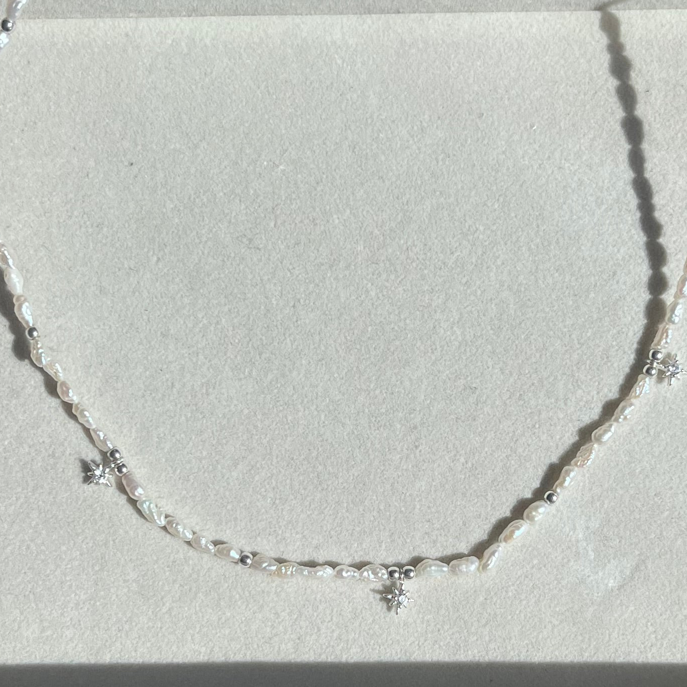 Victoria North Star Choker and Freshwater Pearl Necklace