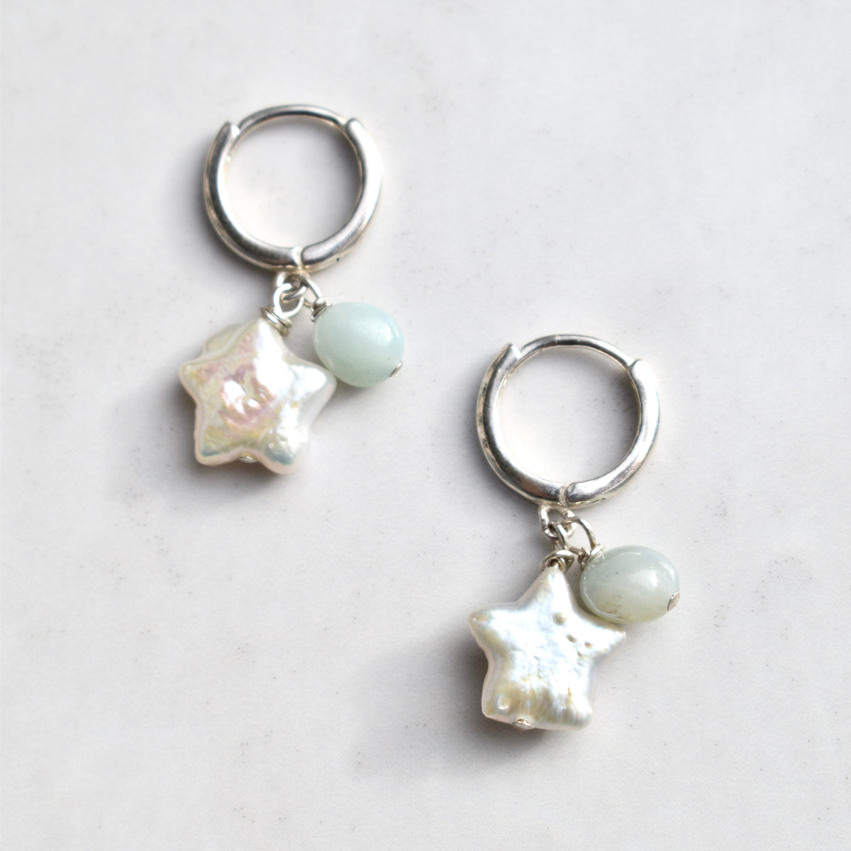 Lilly Star Pearl Earrings – Amazonite