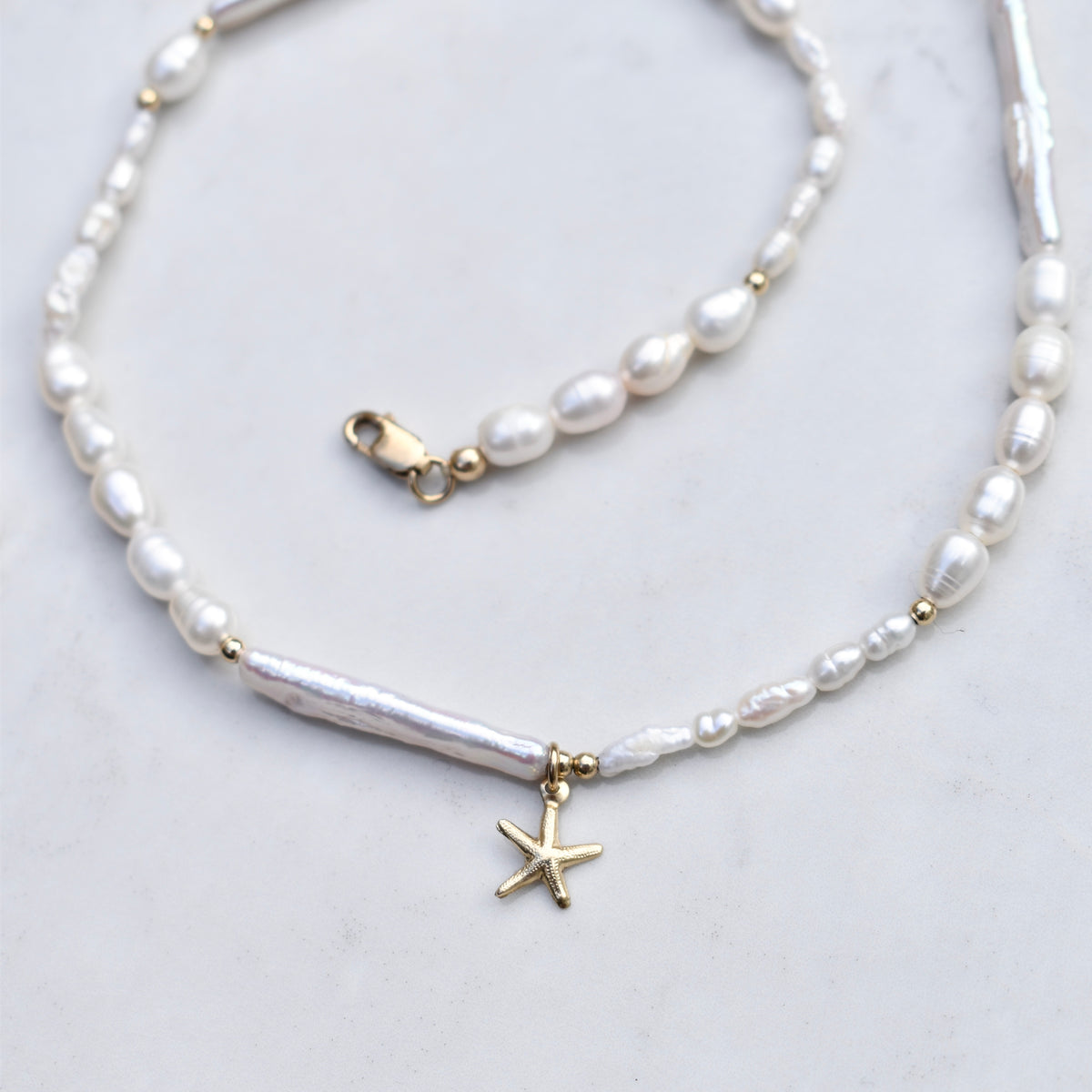 Asymmetrical Starfish Necklace