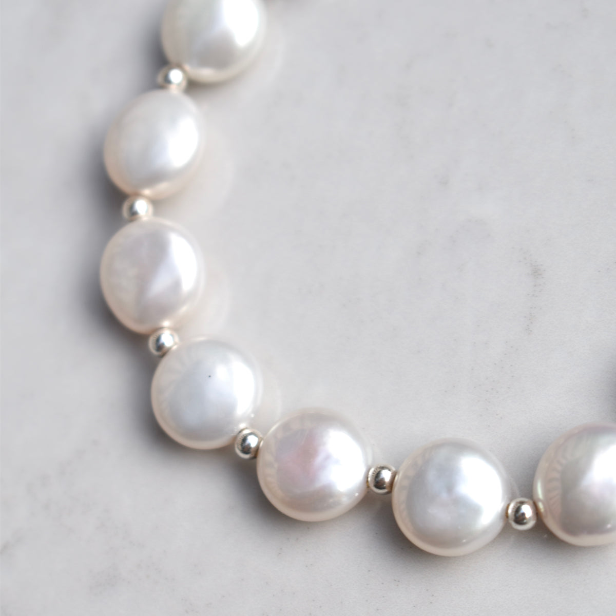 Freshwater Coin Pearl Bracelet