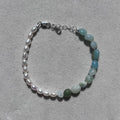 Anna Amazonite and Pearl Bracelet