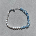 Anna Aquamarine and Pearl Bracelet