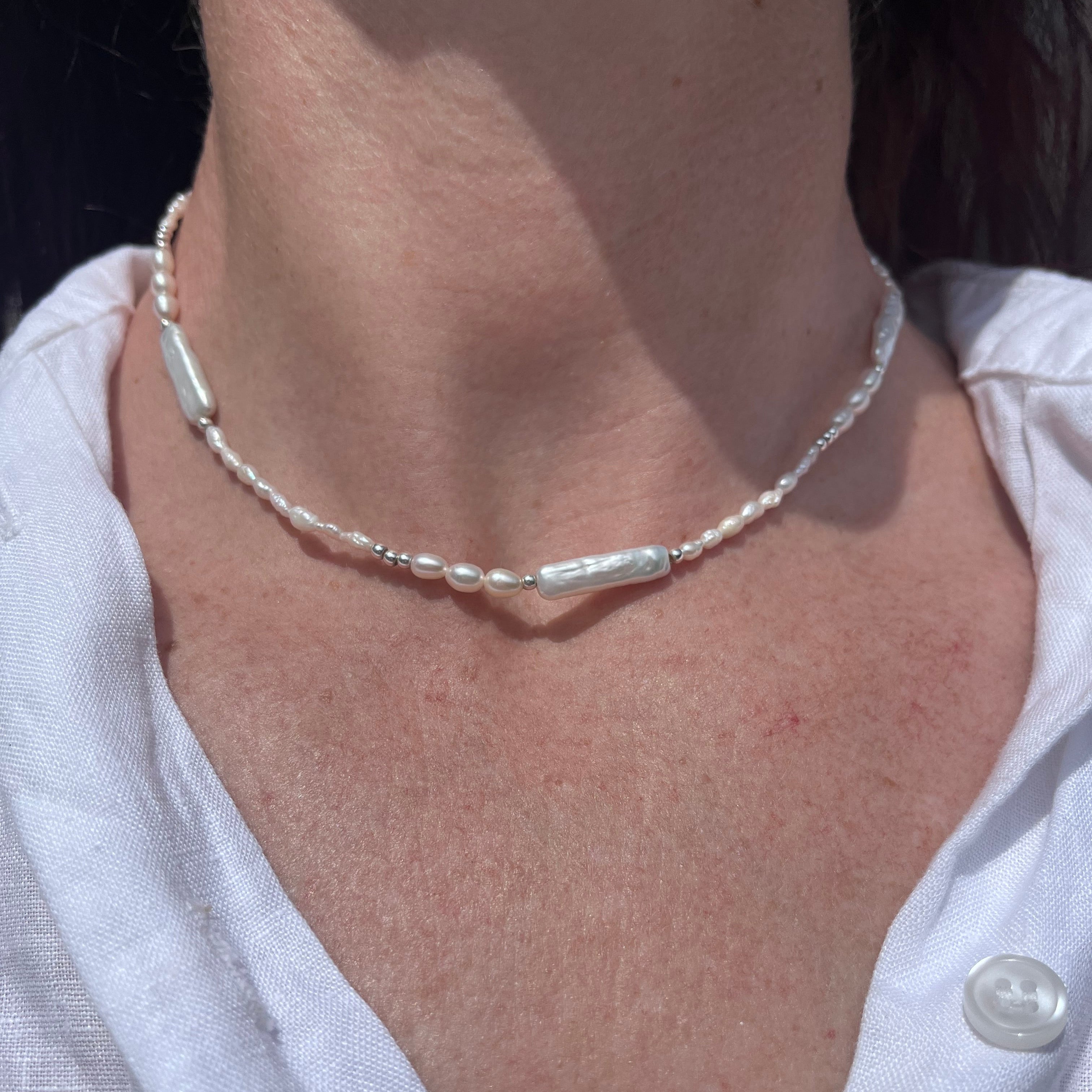 Mixed Freswhater Pearl Necklace